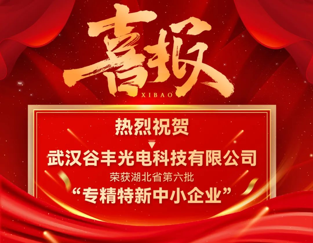 谷豐光電榮獲湖北省第六批專精特新中小企業認定！